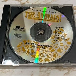 The San Diego Zoo Presents: THE ANIMALS! A TRUE MULTIMEDIA EXPERIENCE Retro CD